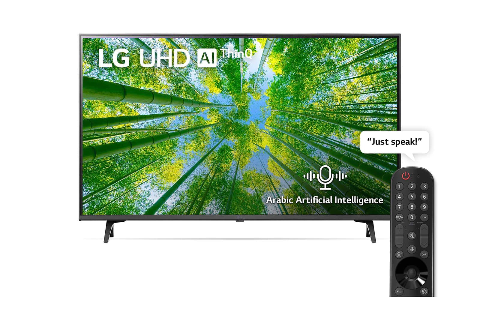 LG UHD 4K TV 50 Inch UQ8000 Series, Cinema Screen Design 4K Active HDR WebOS Smart AI ThinQ